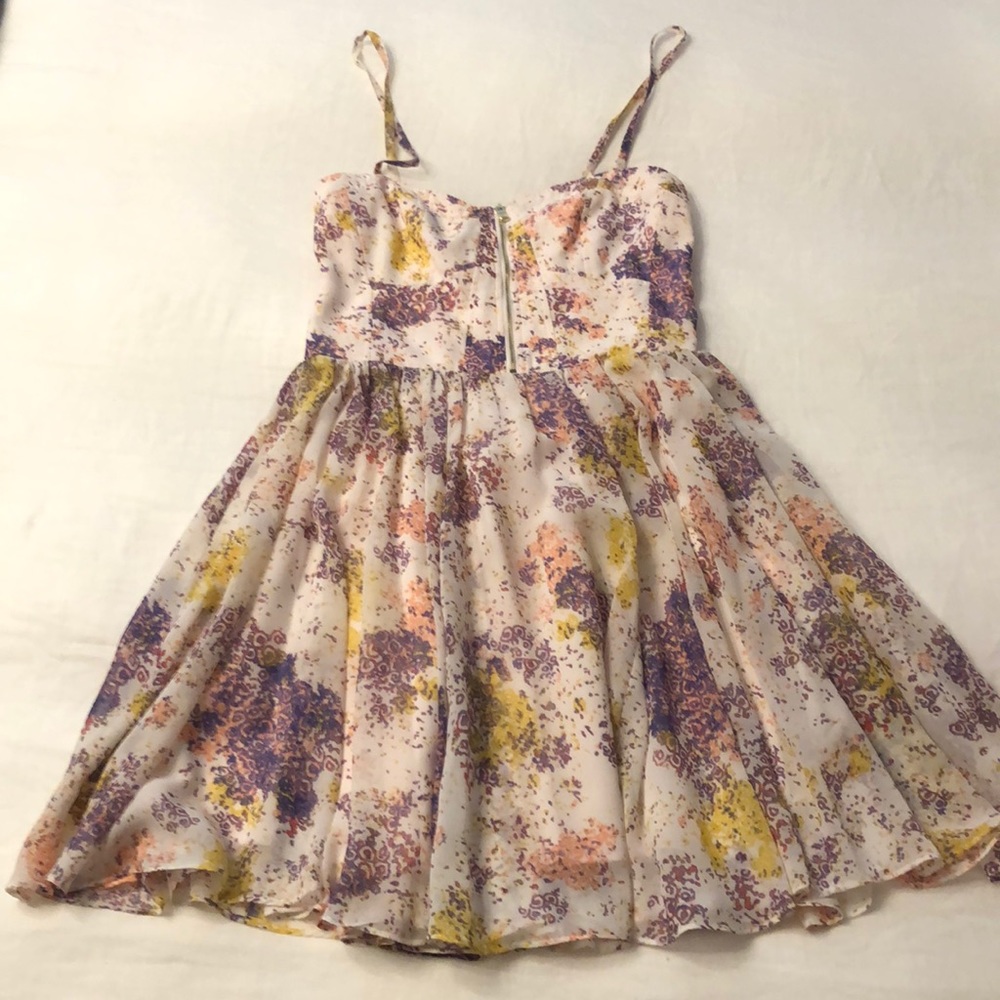 GUESS printed spaghetti strap dress